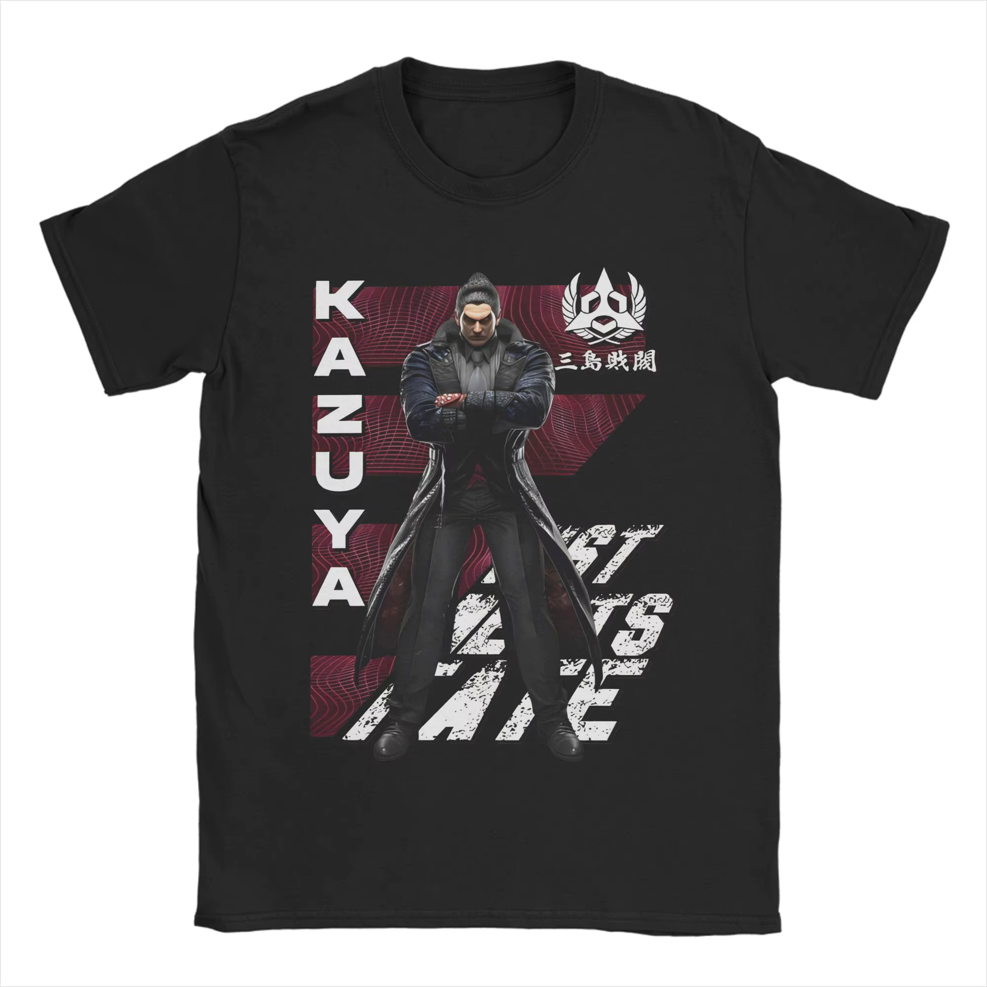 Tekken 8 Kazuya – T-Shirt de jeu pour hommes, hauts en coton, drôle, col rond, manches courtes