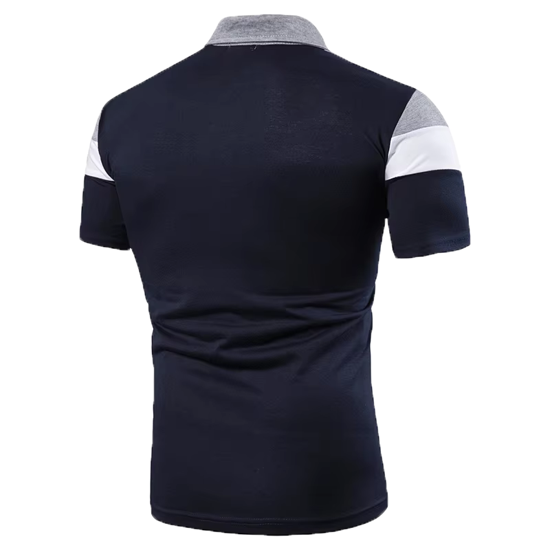 2025 Nouveau haut bloc de couleur pour hommes pour le commerce extérieur, polo pour hommes saisonnie