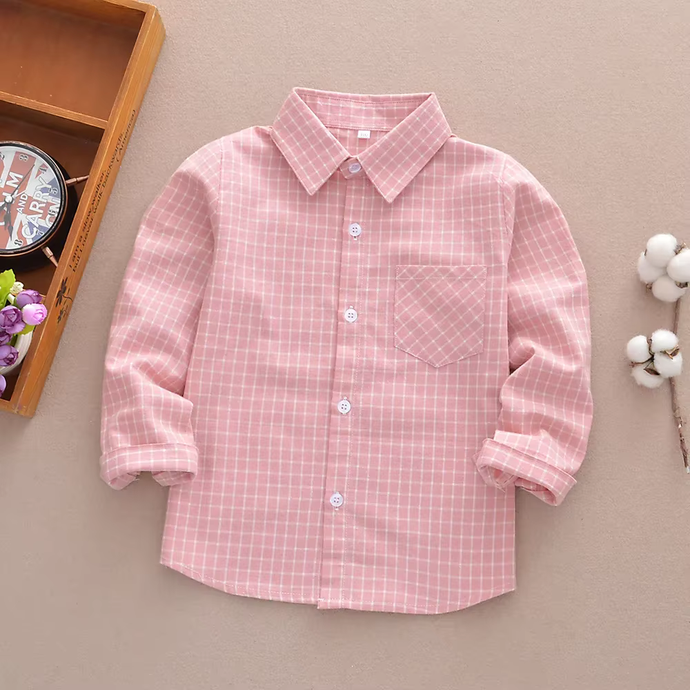 Chemise à carreaux à manches longues pour enfants et adolescents de 2 à 13 ans, nouvelle collection 
