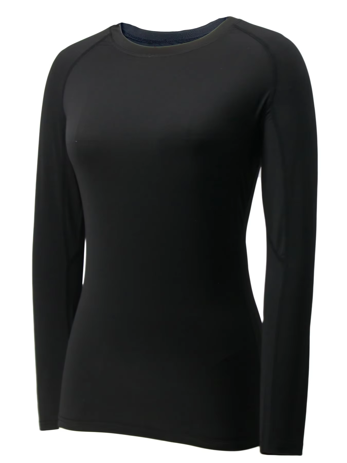 T-shirt de compression à manches longues pour femme, idéal pour le sport et la course à pied, séchag