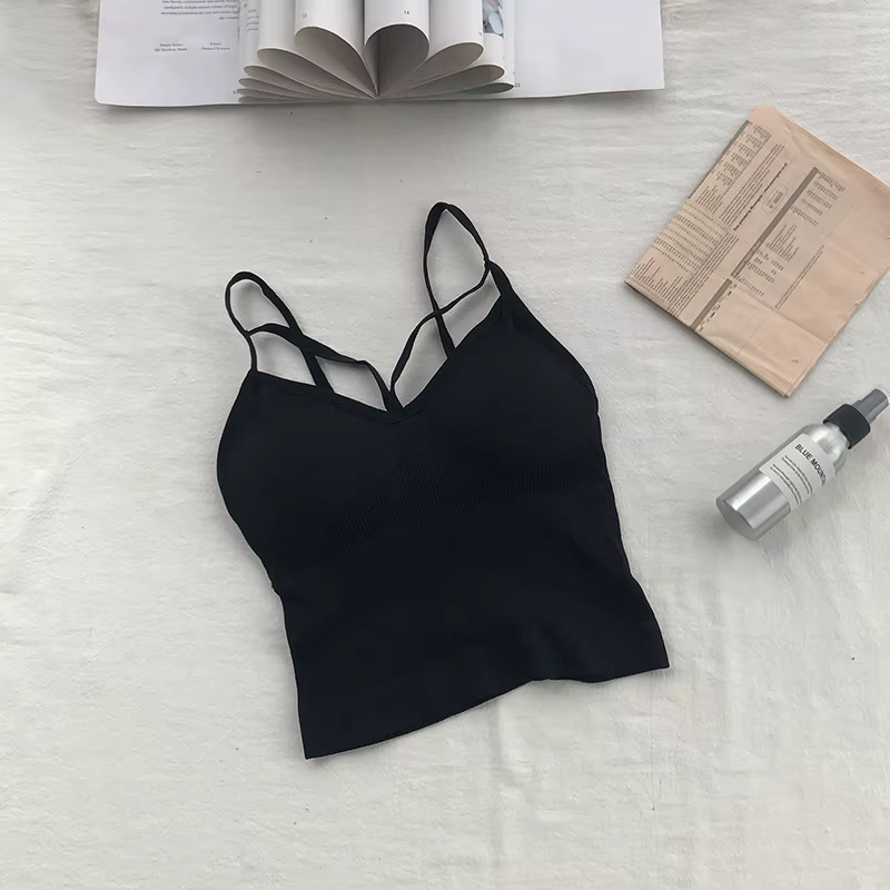 Haut court sexy pour femmes, sous-vêtements féminins, caraco pour dames, t-shirt basique fille, sout