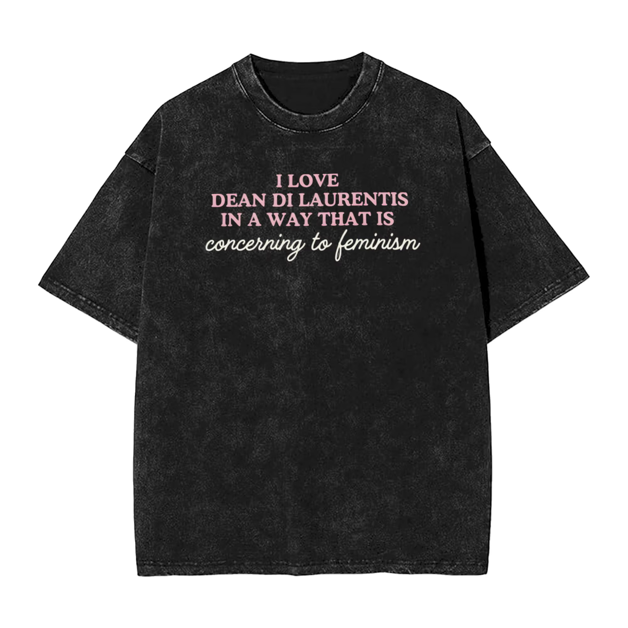 Off Campus I Love Dean Di Laurentis T-shirt pour homme en pur coton, décontracté, col rond, manches