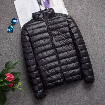 Nouvelle marque automne hiver doudoune légère hommes mode à capuche court grand Ultra-mince léger je