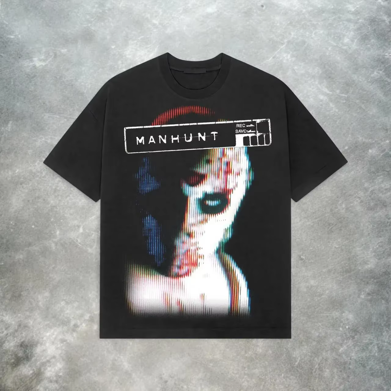 T-shirt Manhunt PS2_ T-shirt de jeu d'horreur rétro Y2K en pur coton, coupe ample, unisexe, mode déc