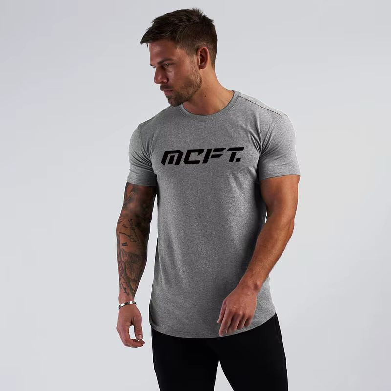 T-shirts de course d'été pour hommes, vêtements de sport à manches courtes, vêtements de fitness en 