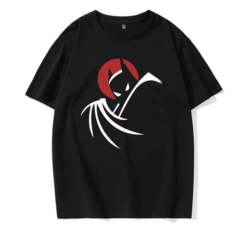 Série d'animation chauve-souris drôle hommes T-shirt Anime femmes T-shirt été coton col rond T-shirt
