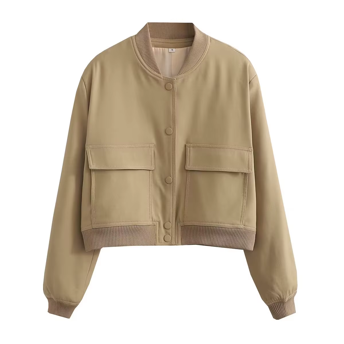 Willshela femmes mode solide Bomber vestes manteau avec poches col en v simple boutonnage manches lo