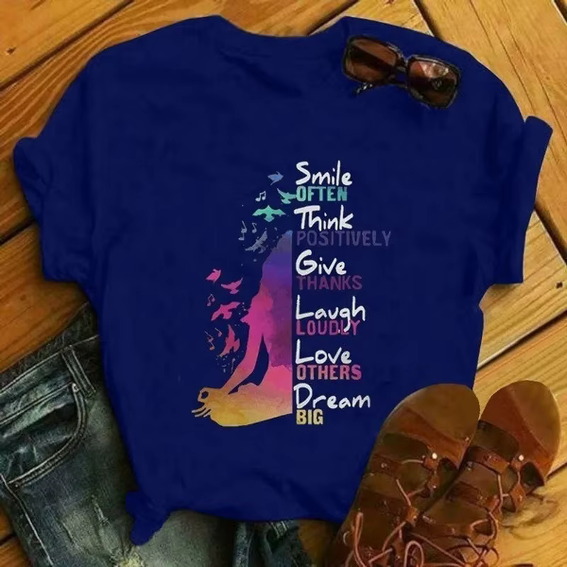 T-shirt en molleton à manches courtes et col rond pour femme, vêtement à la mode
