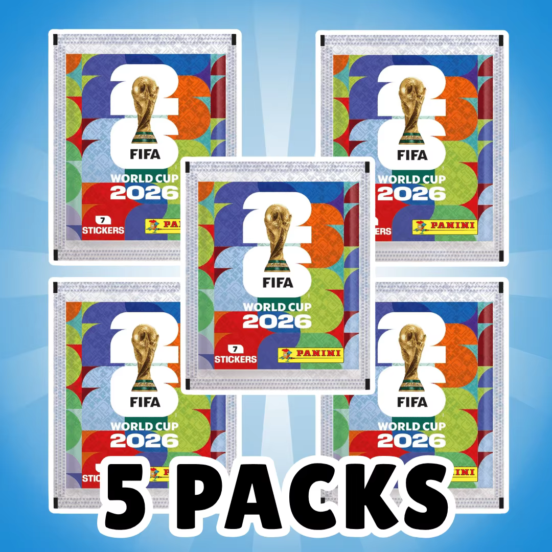 Autocollants officiels Panini FIFA Coupe du monde 2026, 5/10/15 packs (7 autocollants par pack), alb
