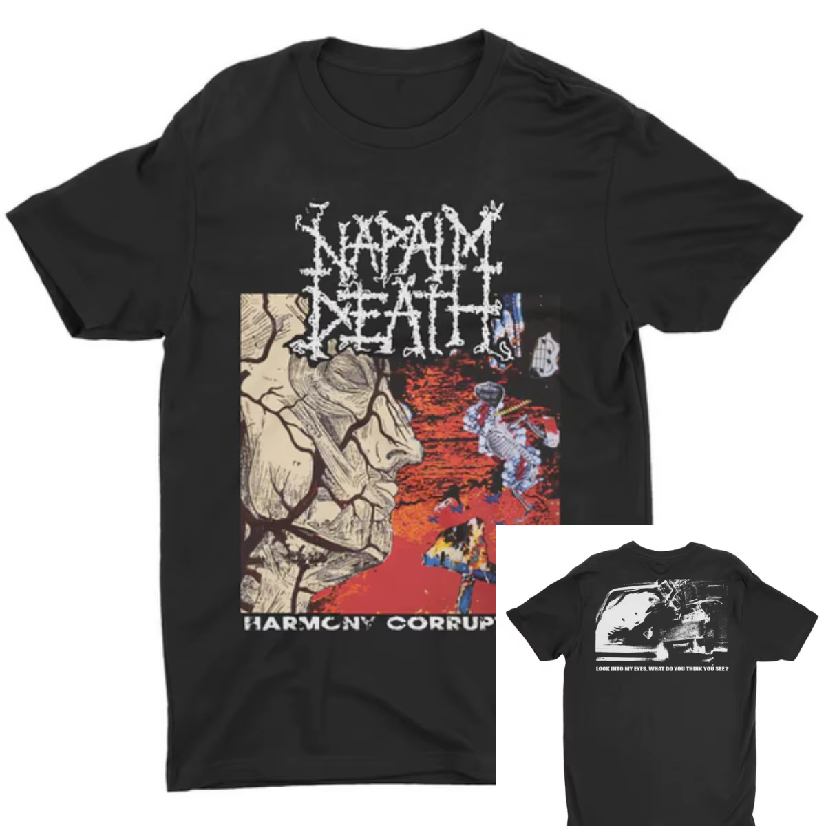 T-Shirt Napalm Death Harmony Corruption Band, 100% coton, graphique, pour hommes et femmes, Streetwe