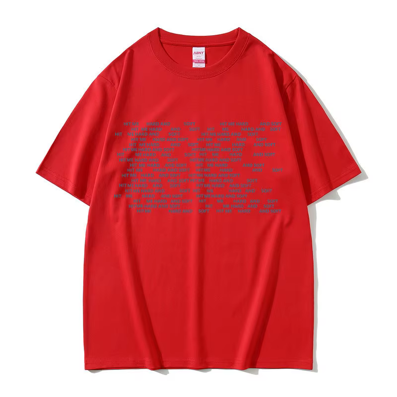 T-shirt Hit Me Hard and Soft pour hommes et femmes, New Pop Fashion Singer, Same Style Print, Male C