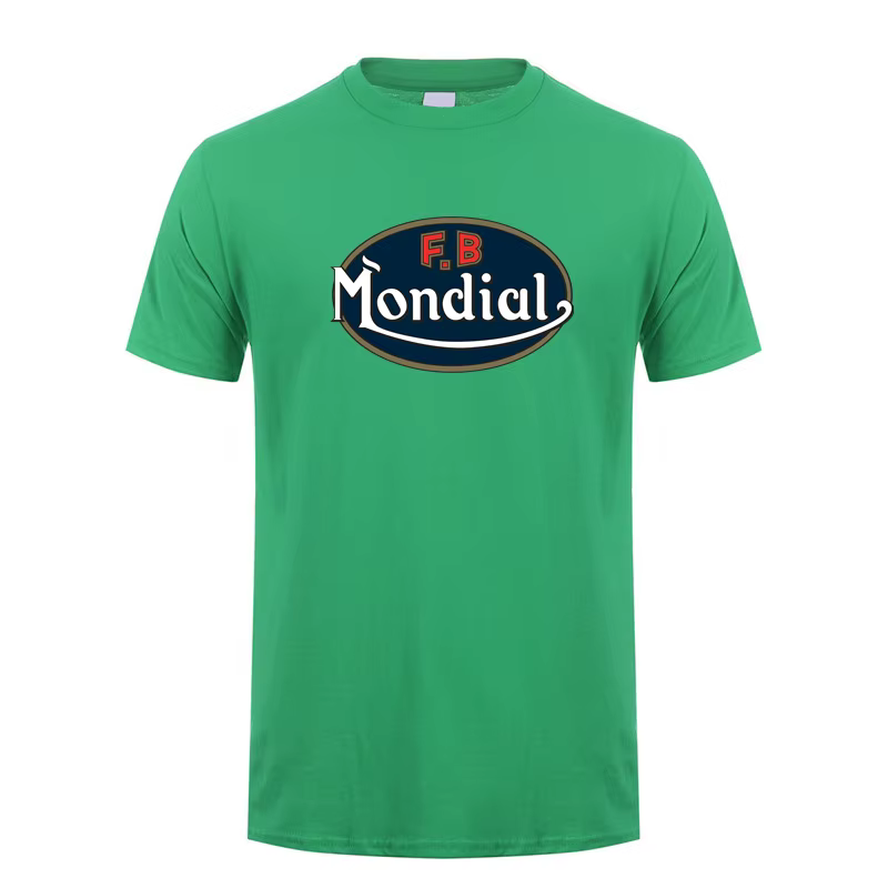 T-shirt à manches courtes pour homme, estival et varié, en coton, FB Mondial Biker