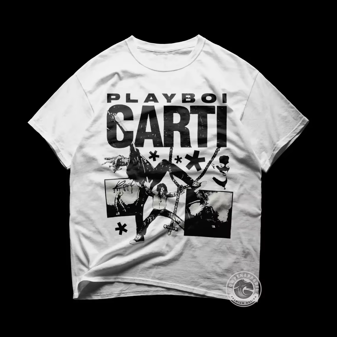 Hip Hop hommes col rond haut Vintage Playboi Carti chemise Playboi Carti T-shirt Playboi Carti T-shi