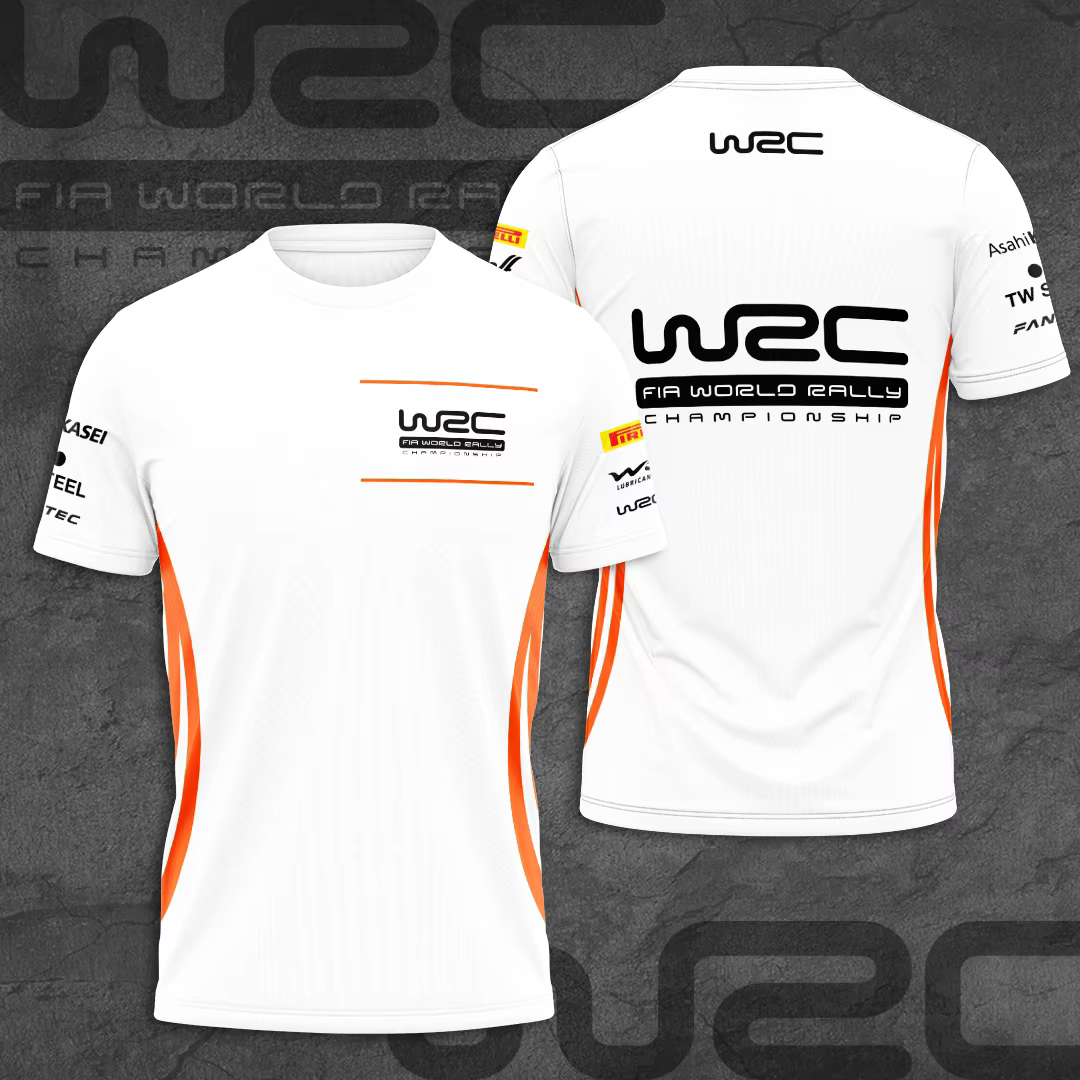 T-shirt de sport respirant pour hommes, imprimé 3D, pour fans de rallye et de course en équipe en ex