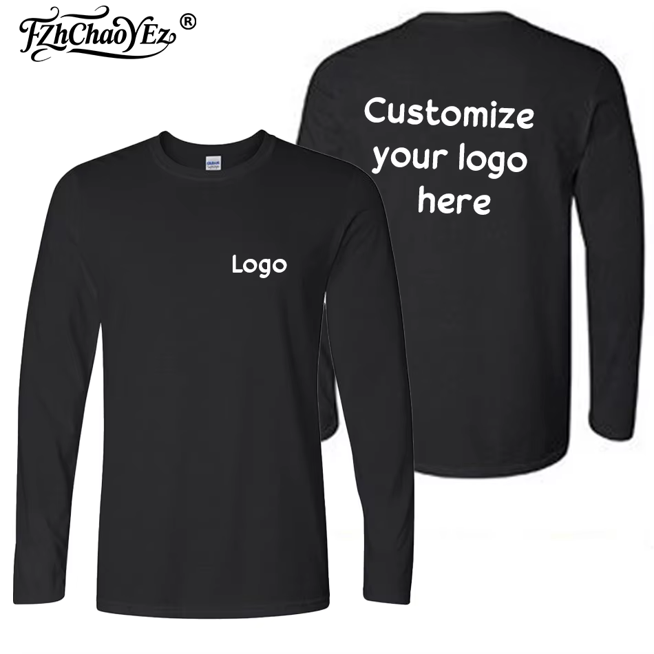 T-shirt en coton personnalisé, faites votre conception, Logo, texte, pour hommes et femmes, imprimé,