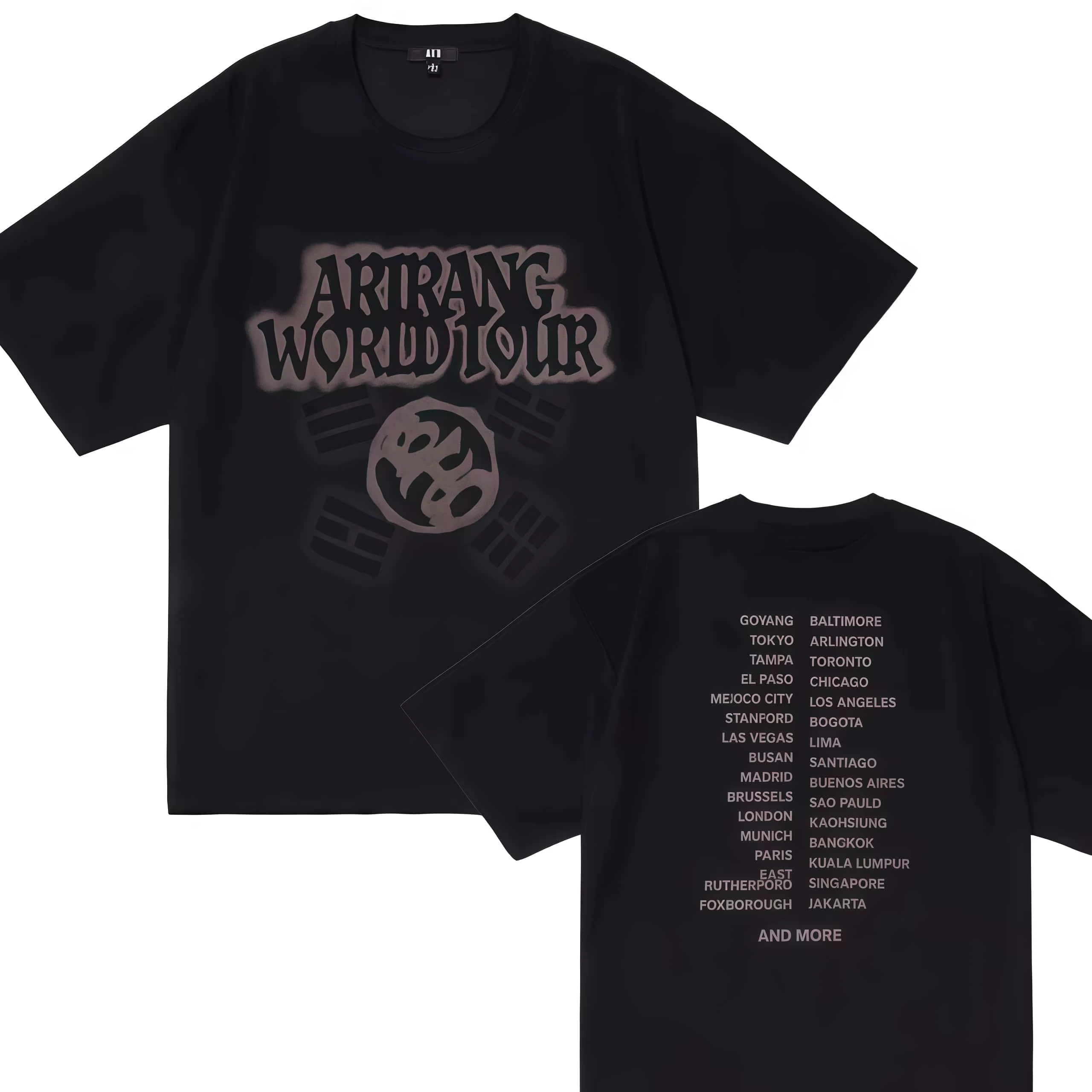 T-shirt unisexe graphique du groupe coréen Arirang 2026 – Collection été 2026 pour hommes et femmes