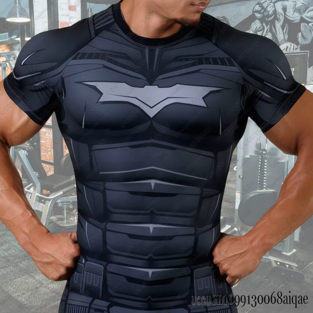 DC Comic Batman Series – t-shirts de fitness pour hommes, t-shirts d'été pour hommes, à la mode, pou
