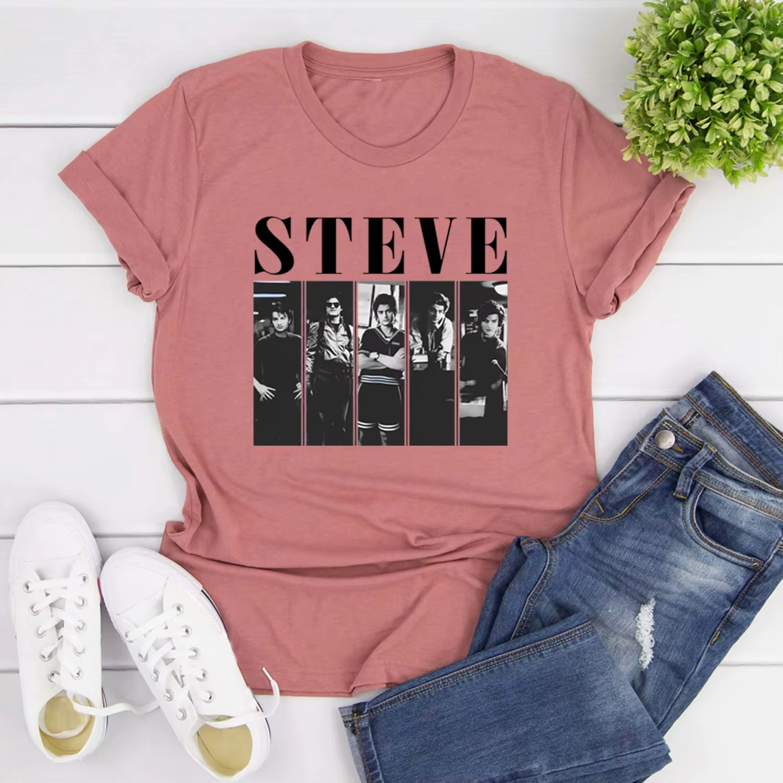 T-shirt vintage Steve Harrington, T-shirt Steve Harrington Maman de l'année, T-shirt à manches court