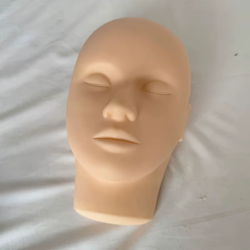 Tête de mannequin d'entraînement de maquillage pour le visage, le massage et le maquillage de la pea