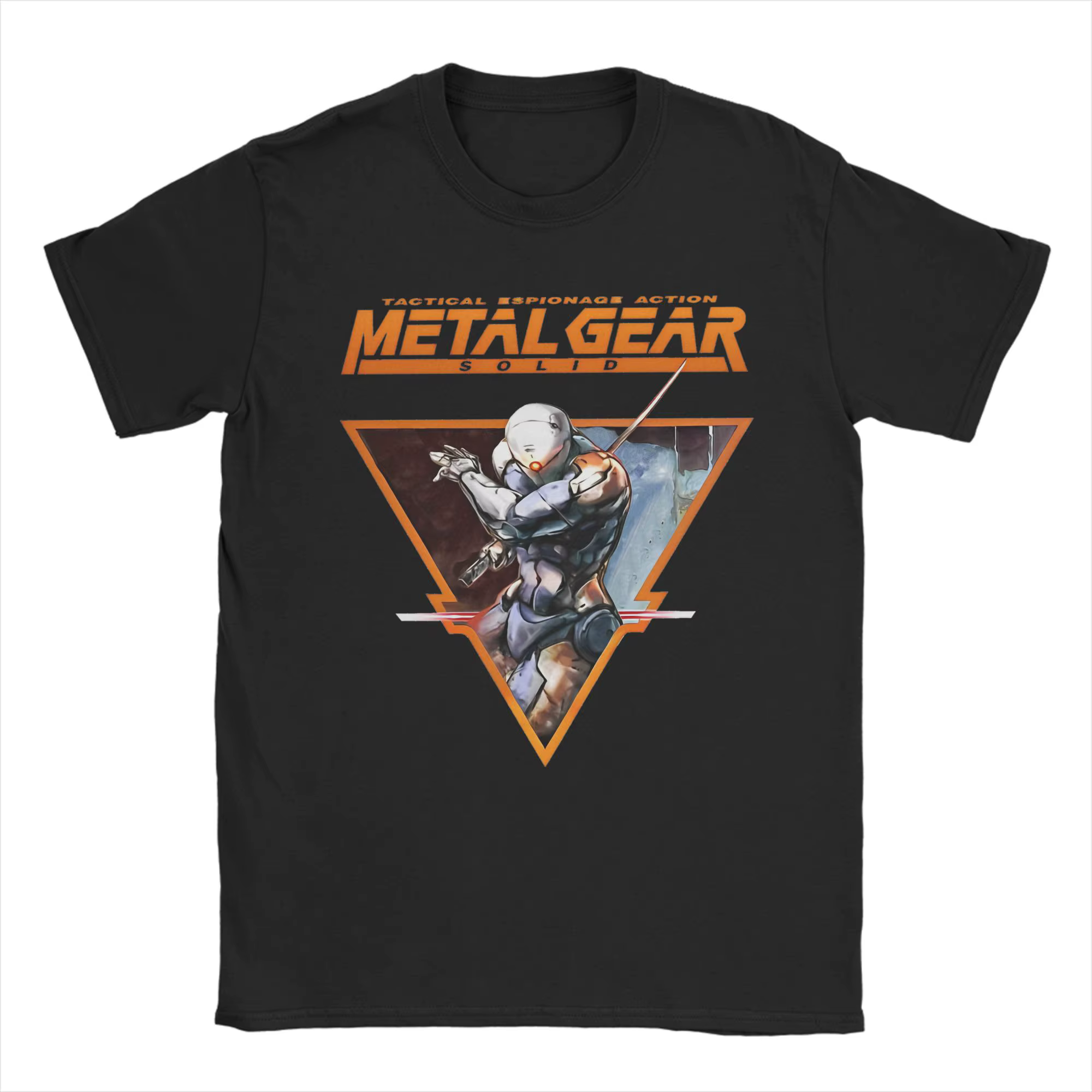 T-Shirt MGS Game Metal Gear Solid pour hommes, 100% coton, col rond, manches courtes, drôle, pour je