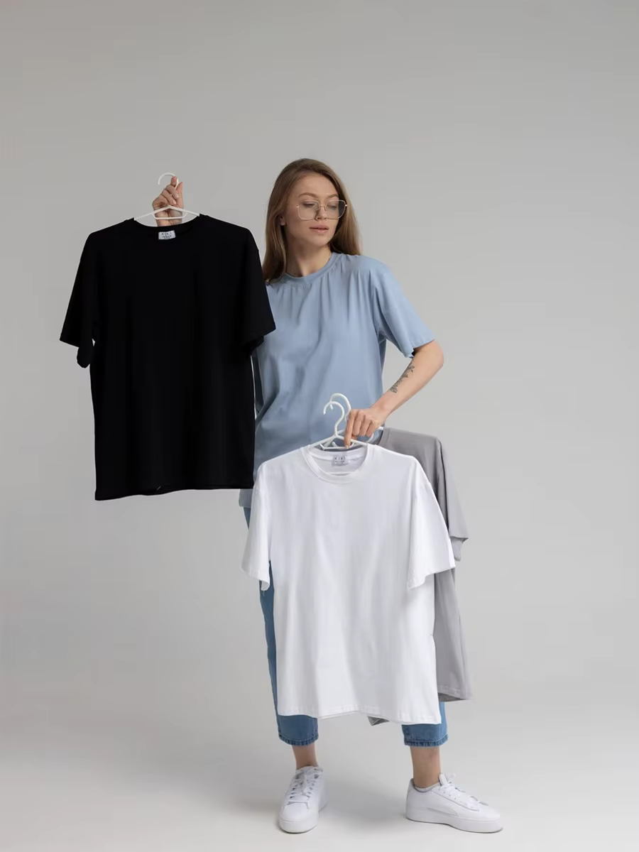 Hirsionsan-T-shirt décontracté à col rond pour homme et femme, 100% coton, 20 couleurs unies, été 20