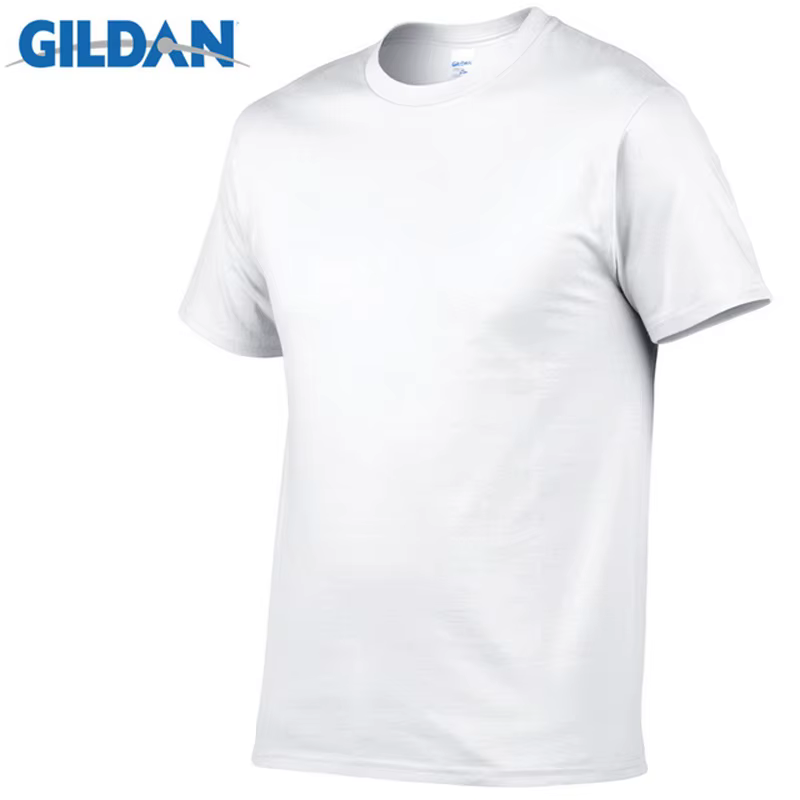 Gildan-T-Shirt à manches courtes pour homme, 100% coton, résistant, confortable et respirant, vêteme
