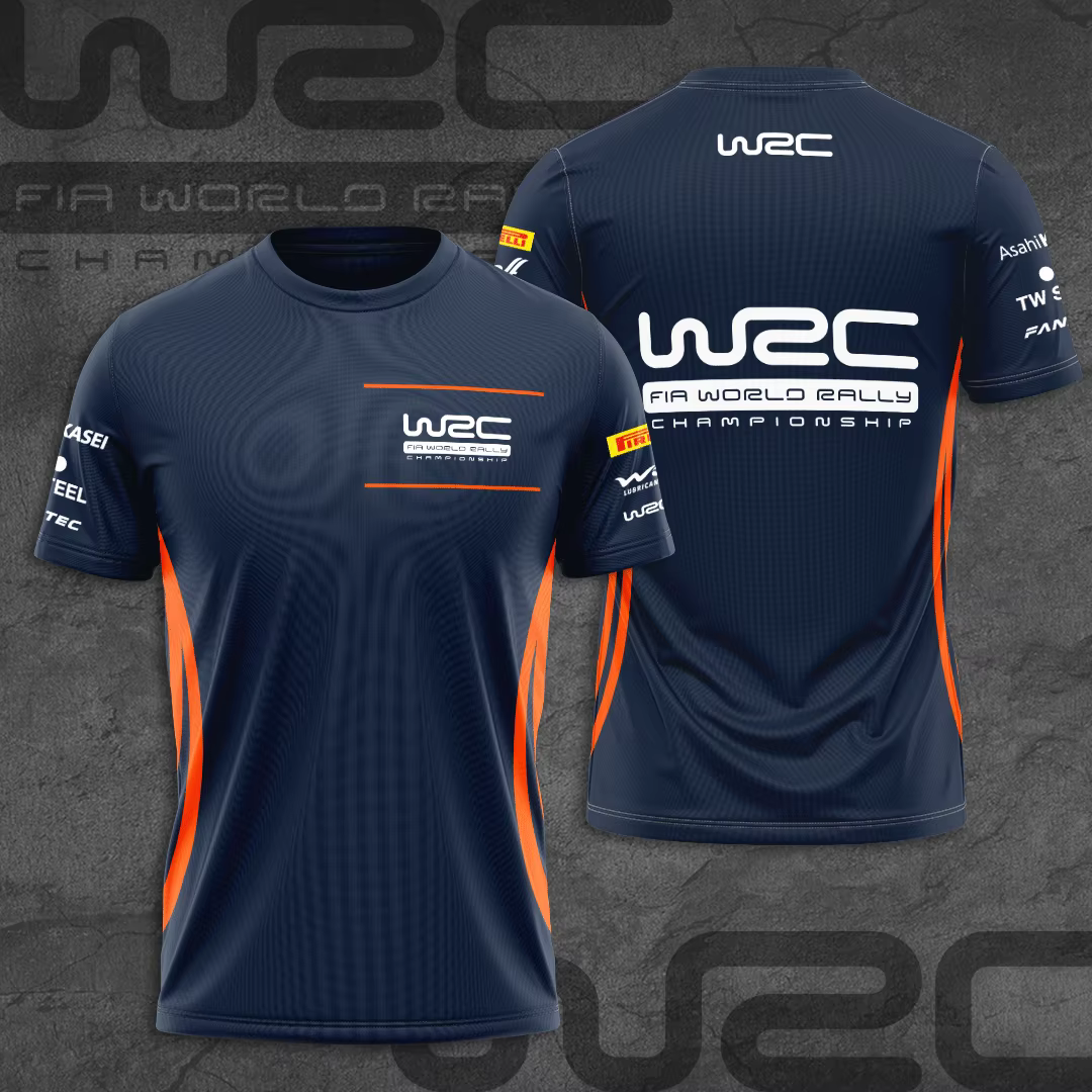 T-shirt de sport respirant pour hommes, imprimé 3D, pour fans de rallye et de course en équipe en ex