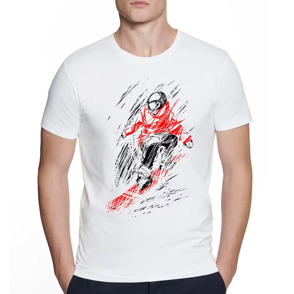 T-shirt décontracté Adventure SKI pour hommes, Snowboarder Love, Tee-shirt de snowboard, Cadeau, Mod