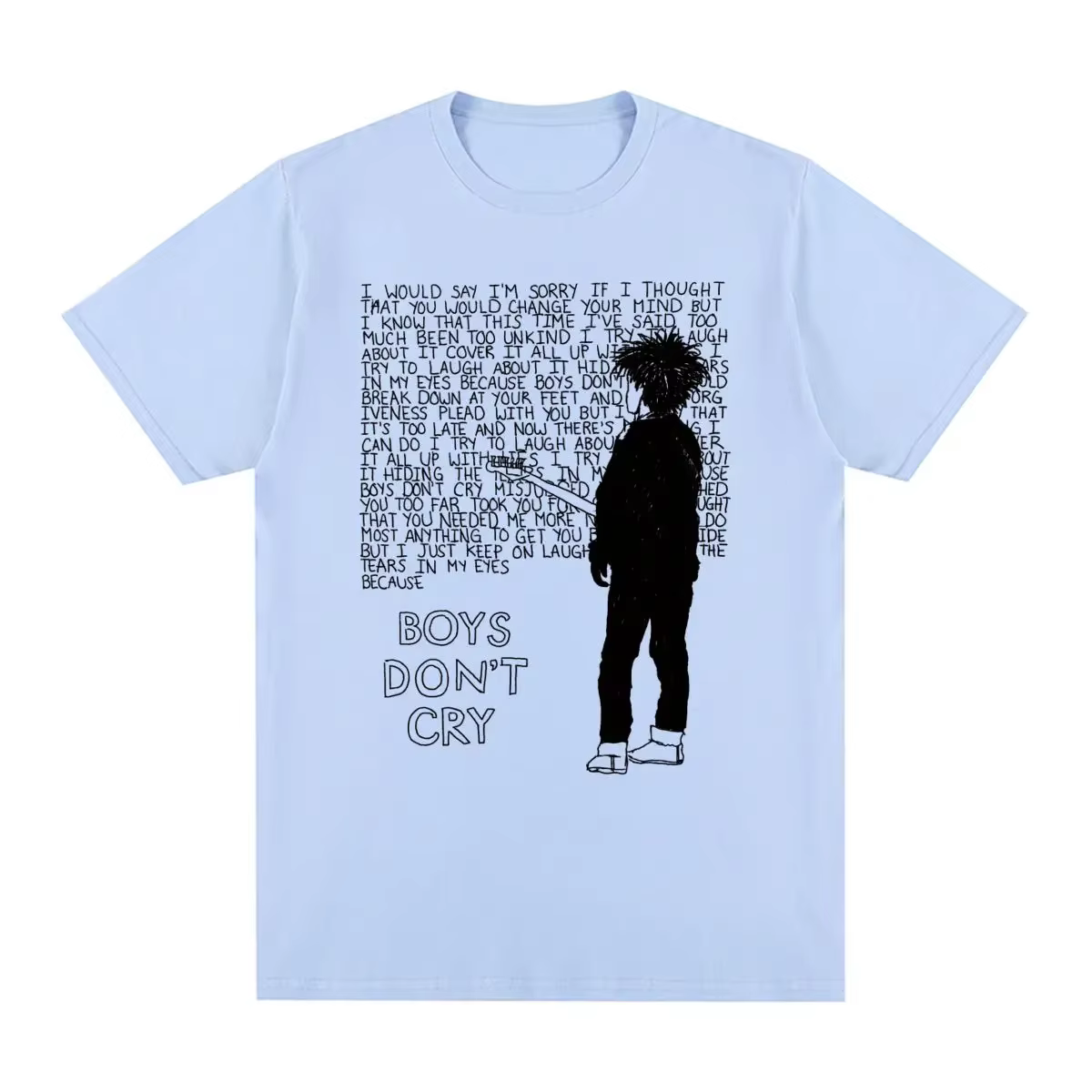 Thhee Cur123-T-shirt vintage en coton pour homme et femme, Robert Smith Boys, Don't Cry