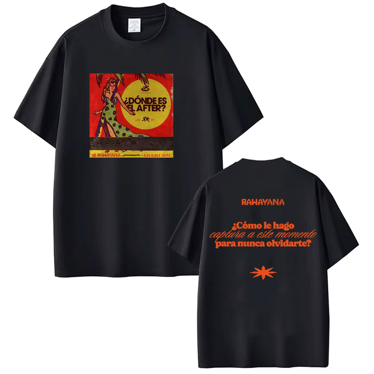 Rawayana : où est l'après? T-shirt graphique Album 2026 pour hommes et femmes, T-shirts vintage à ma