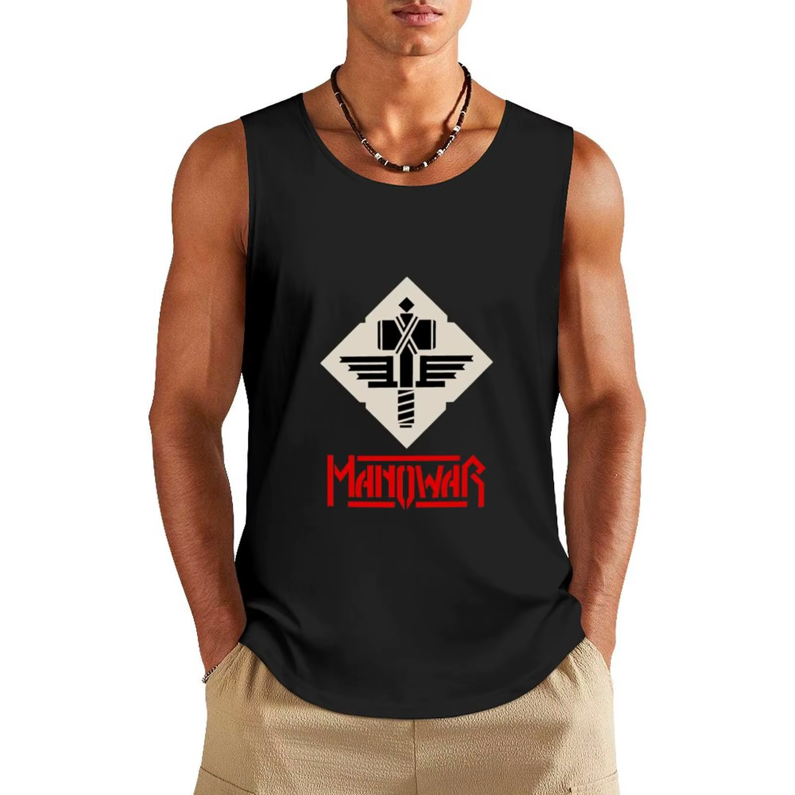 Manowar-T-shirt essentiel pour hommes, estival, avec médicaments