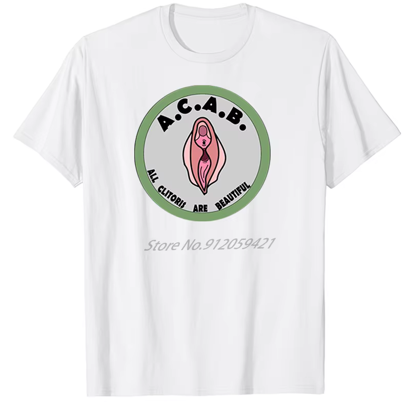 T-shirt graphique pour homme Acab, en coton, à manches courtes, style oversize, tendance estivale, p