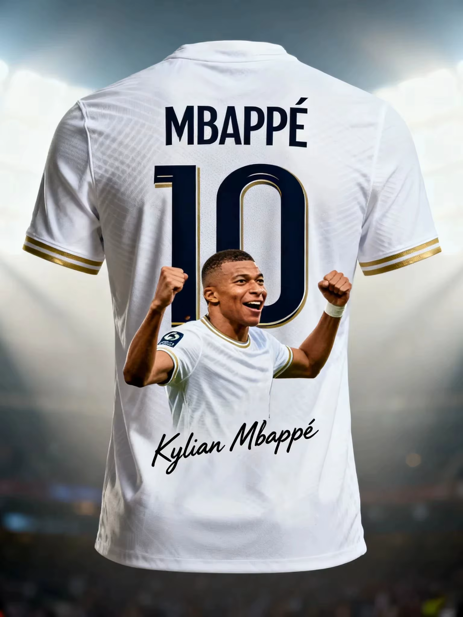 T-shirt de football pour homme MBAPPE imprimé en 3D, respirant et à séchage rapide, pour l'entraînem