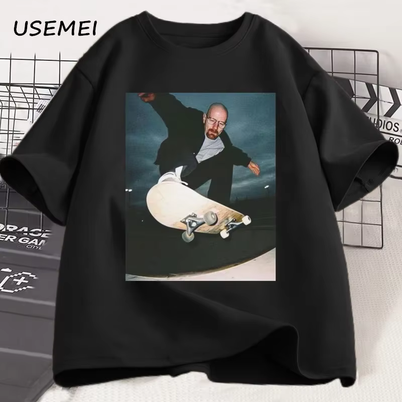Breaking Bad Heisenberg T-shirts homme Walter blanc années 90 Skate T-Shirt femme et homme unisexe g