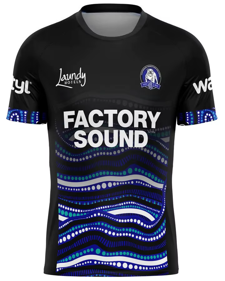 Best-seller d'été pour hommes, T-shirt d'entraînement de Rugby Bulldogs Canterbury-Bankstown, un hau