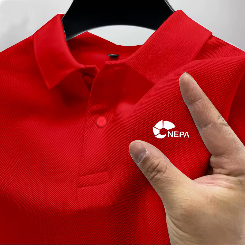 Polo réfléchissant pour homme 2026, boutons colorés, respirant, décontracté, tendance, professionnel