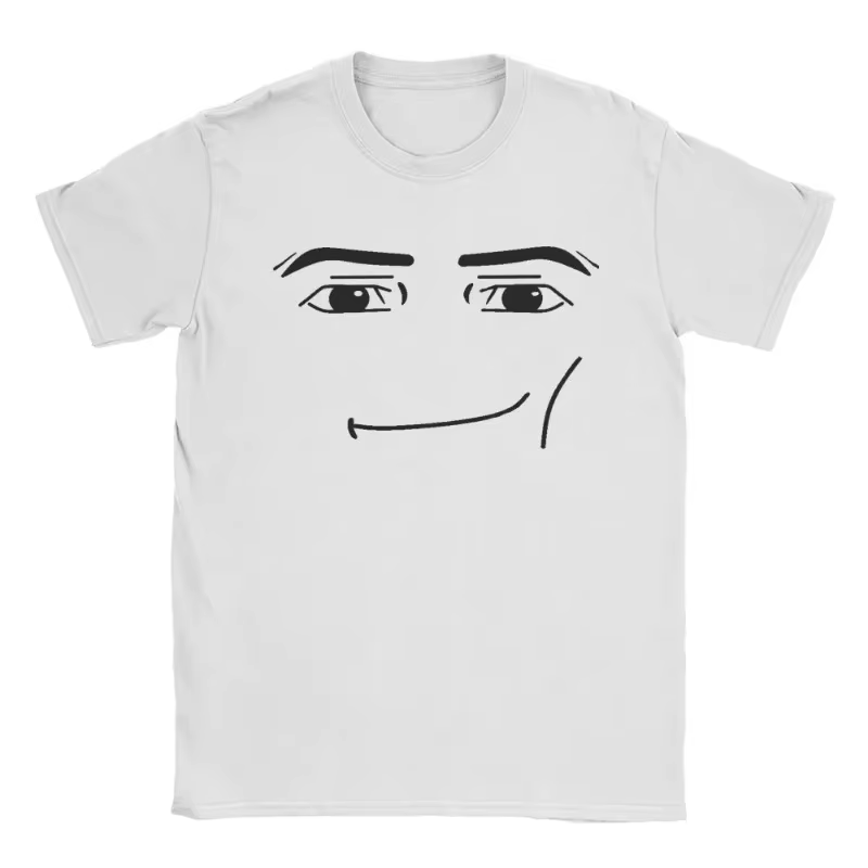 T-shirt graphique Y2k Anime Robot Robloxs Face, vêtements pour hommes, T-shirts esthétiques, nouvell