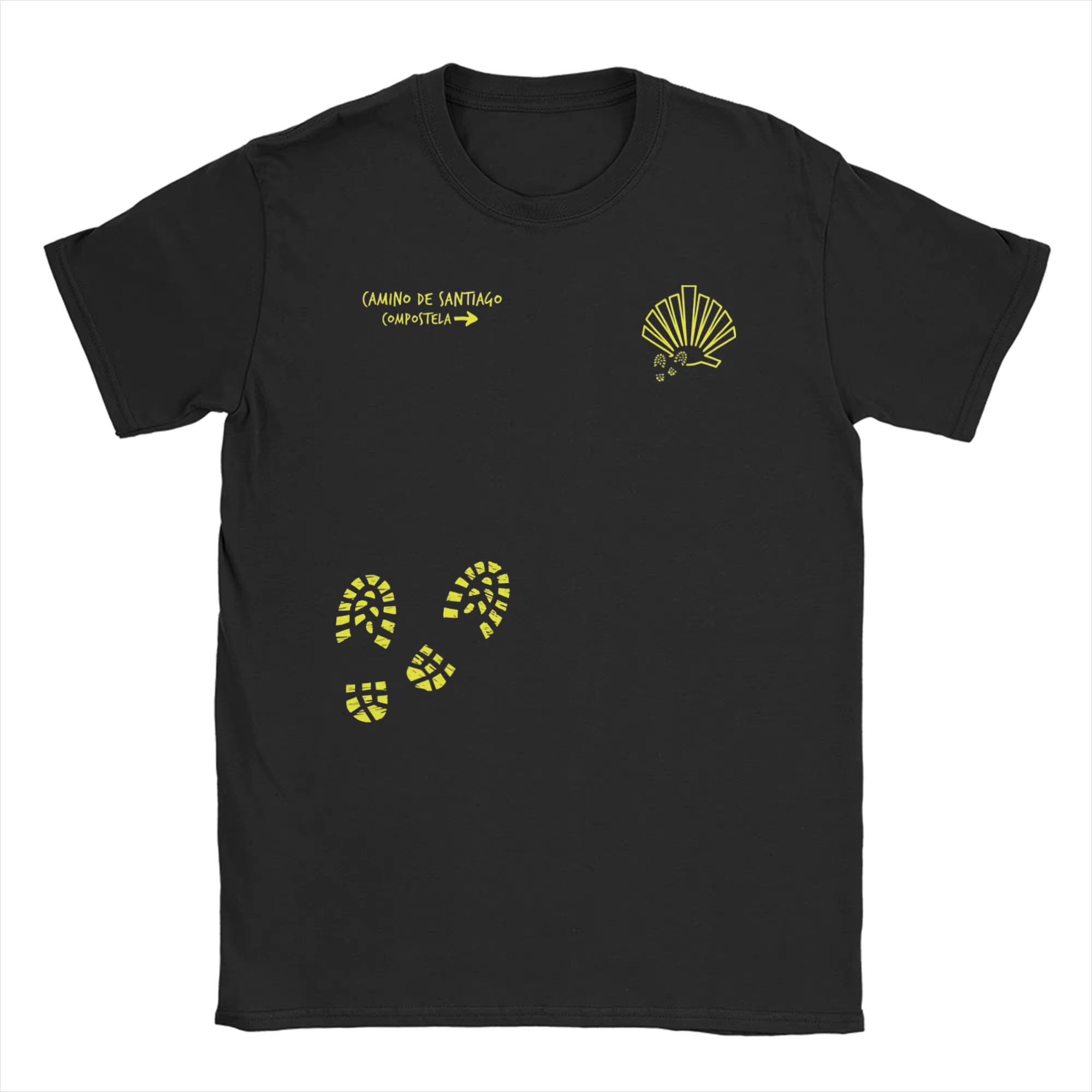 T-Shirt à manches courtes pour hommes et femmes, en pur coton, Vintage, El Camino De Santiago St Jam