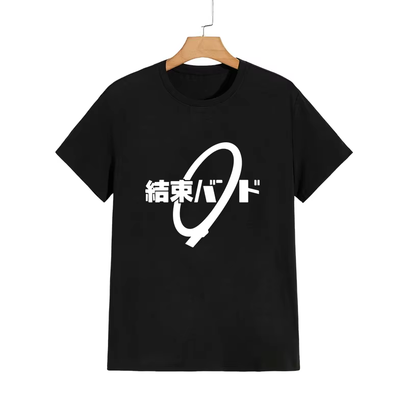 Haute qualité pur coton T-shirt Kessoku bande impression T-shirt hommes femmes quotidien décontracté