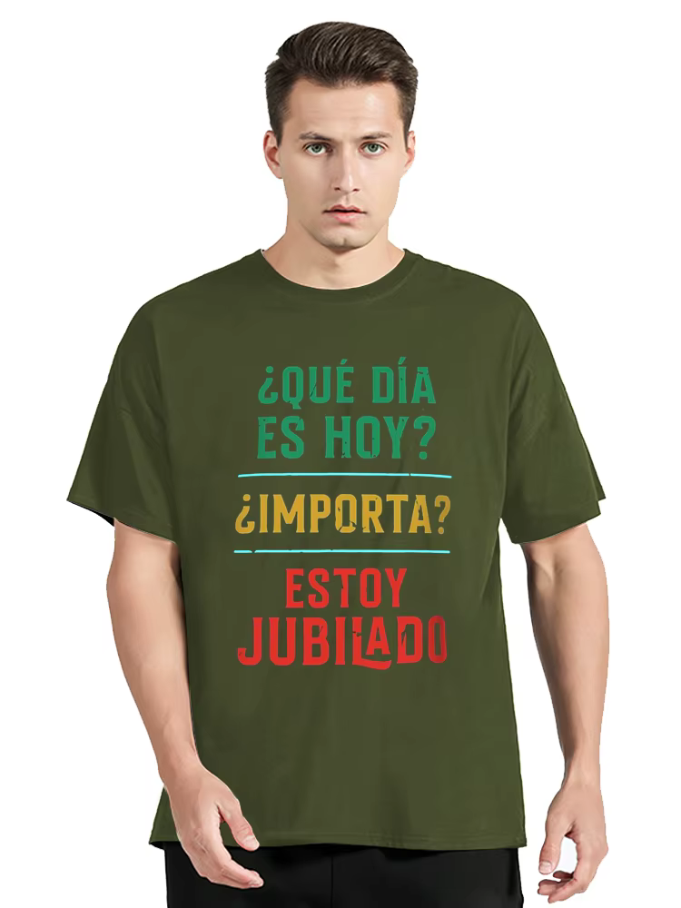 Je retraite T-shirt Vintage drôle texte espagnol retraite papa grand-père cadeau T-shirt hauts décon