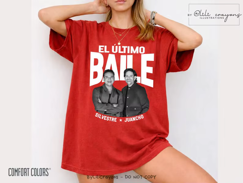 T-shirt El Último Baile Tour 2026, Sweat-shirt Silvestre Dangond Juancho, T-shirt de concert Vallena