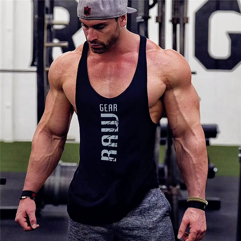 Débardeur en coton pour hommes, chemise, gilet de fitness, sans manches, décontracté, musculation, s