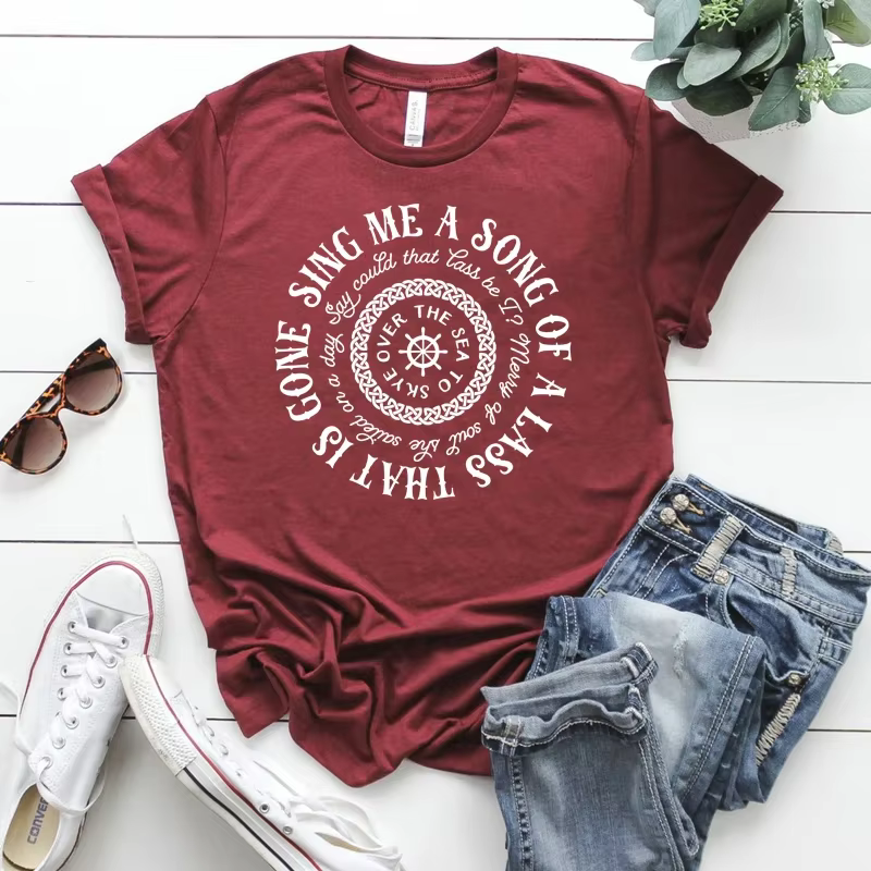 T-Shirt de la série Sing Me a Song Skye Boat Outlander Book, T-Shirt de la série Tv, T-Shirt de la s