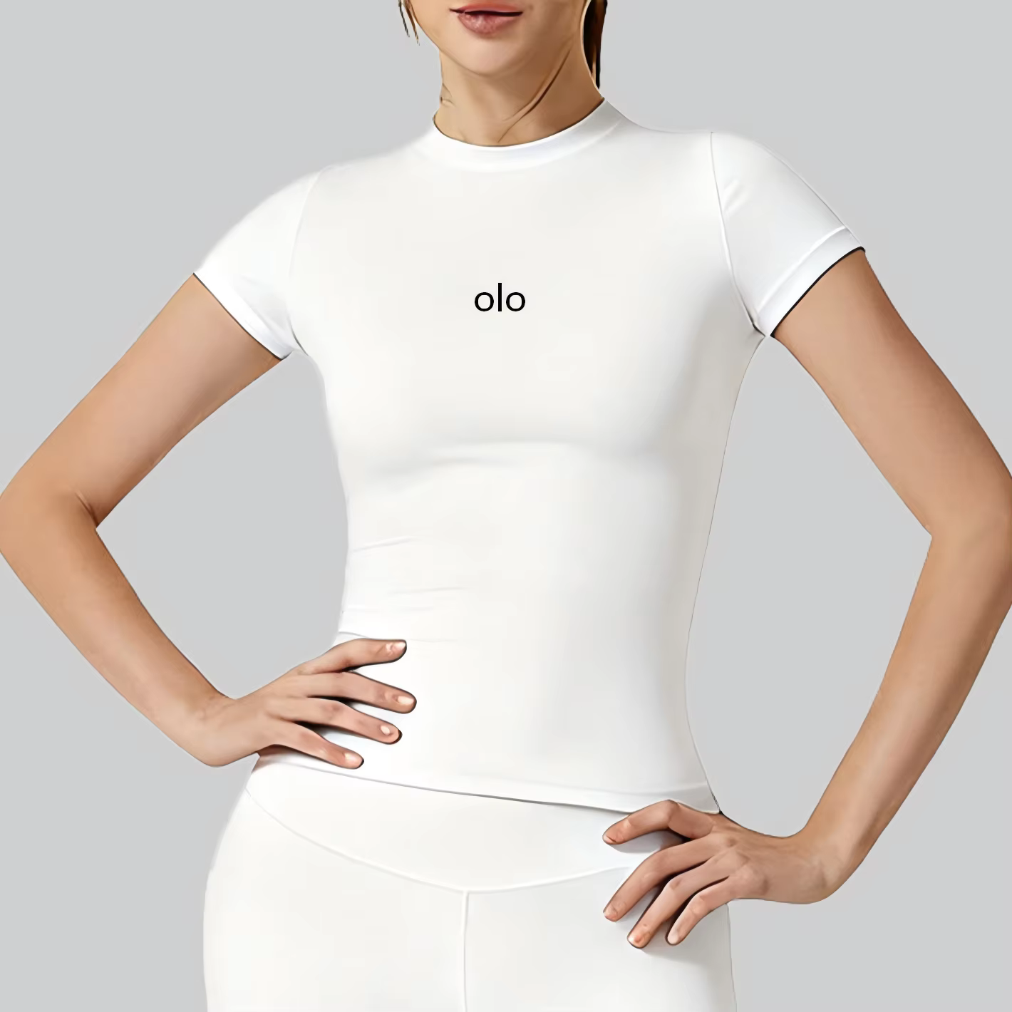 Haut court à manches courtes pour femme, idéal pour le yoga, le Pilates et l'entraînement, t-shirt m