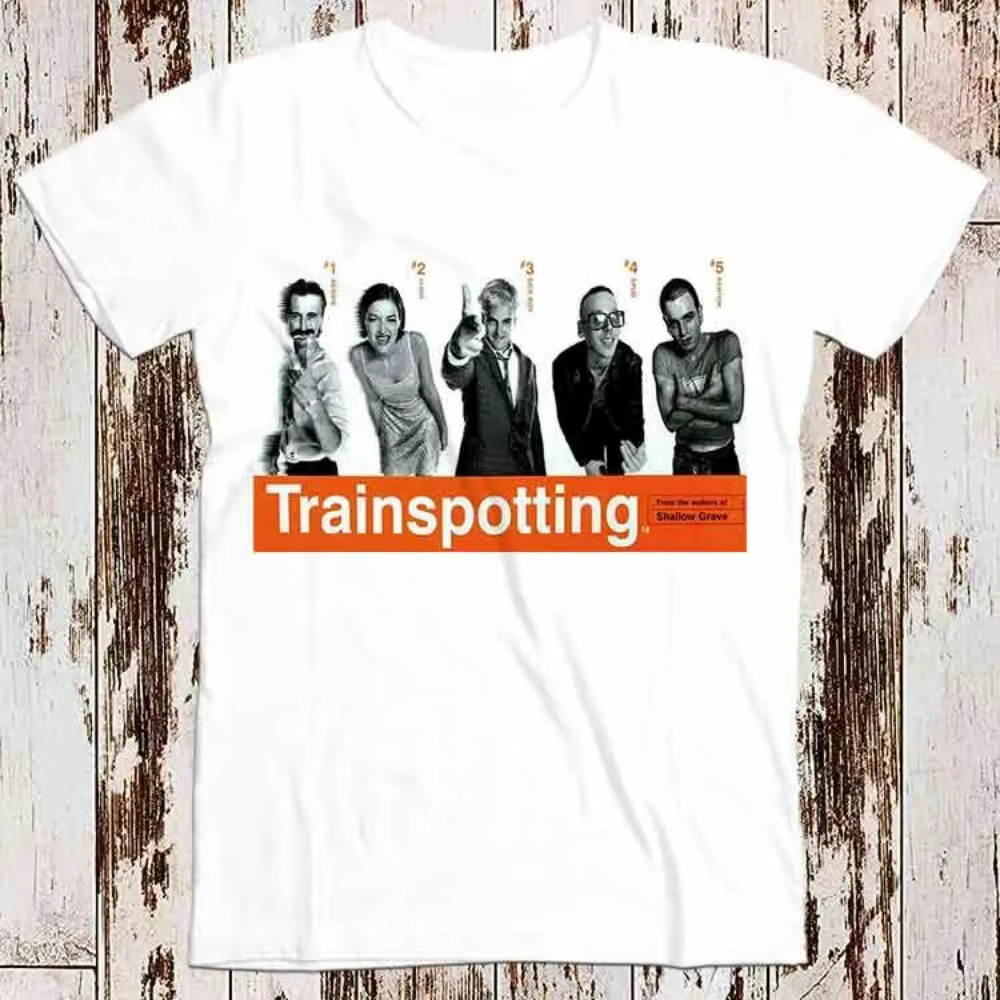 T-shirt rétro super cool du film classique des années 90 "Trainspotting", t-shirt surdimensionné en 