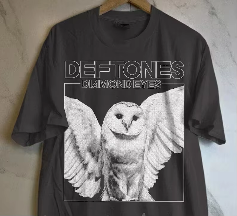 T-shirt du groupe de rock « Diamond Eyes » Deftones Tour. Un T-shirt exclusif pour les fans pour ceu