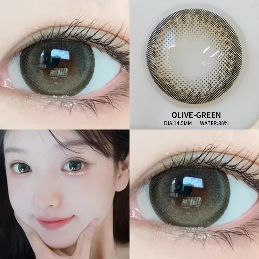 OVOLOOK-1 paire beauté 10 couleurs lentilles de Contact pour les yeux naturel élève couleur lentille