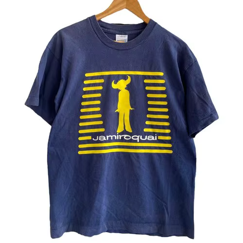 Jamiroquai Band graphique charbon de bois noir à manches courtes unisexe T-shirt Harajuku rétro hip-