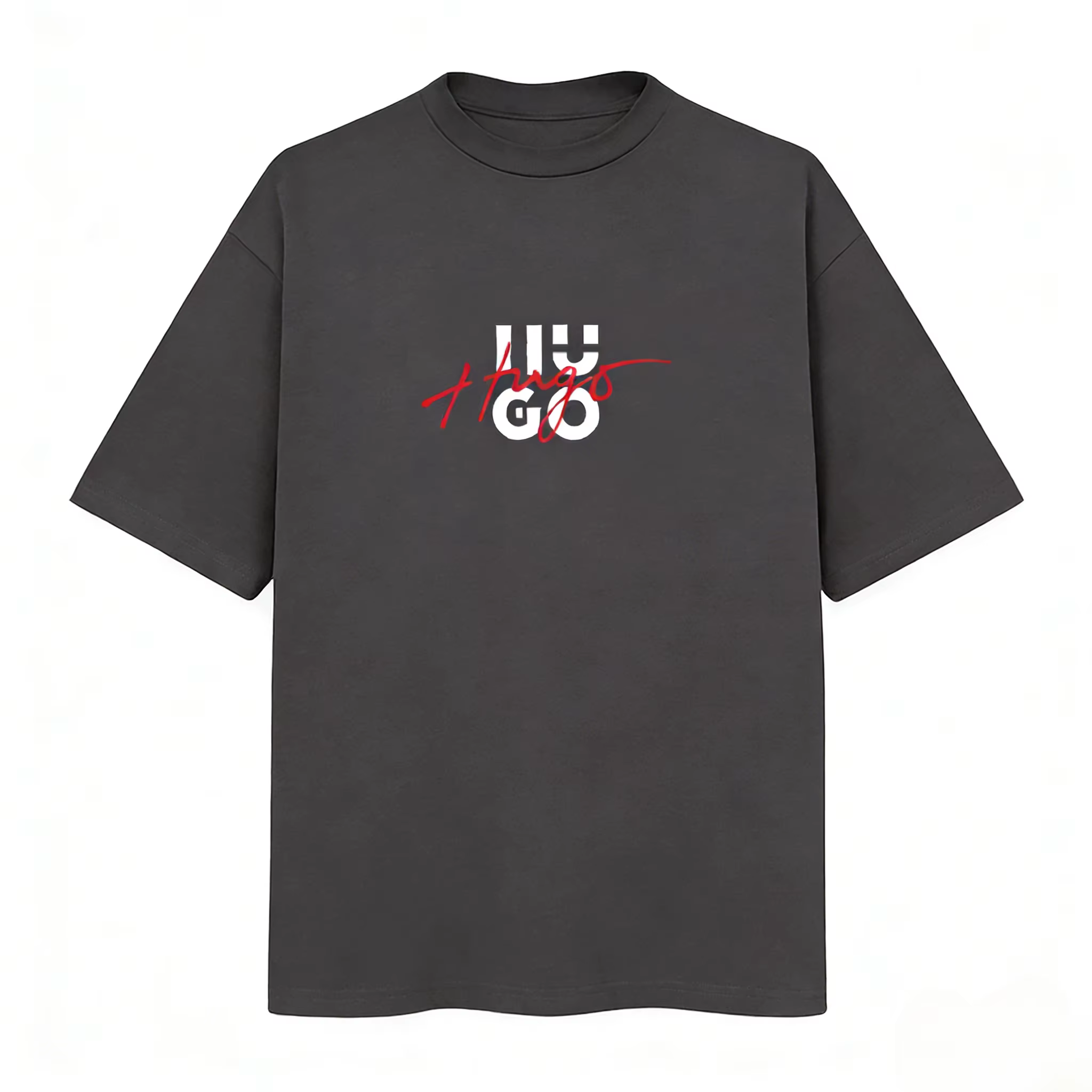 T-shirt Homme Décontracté Ample à Manches Courtes en Coton Pur, Tendance Rétro Haut de Gamme Personn