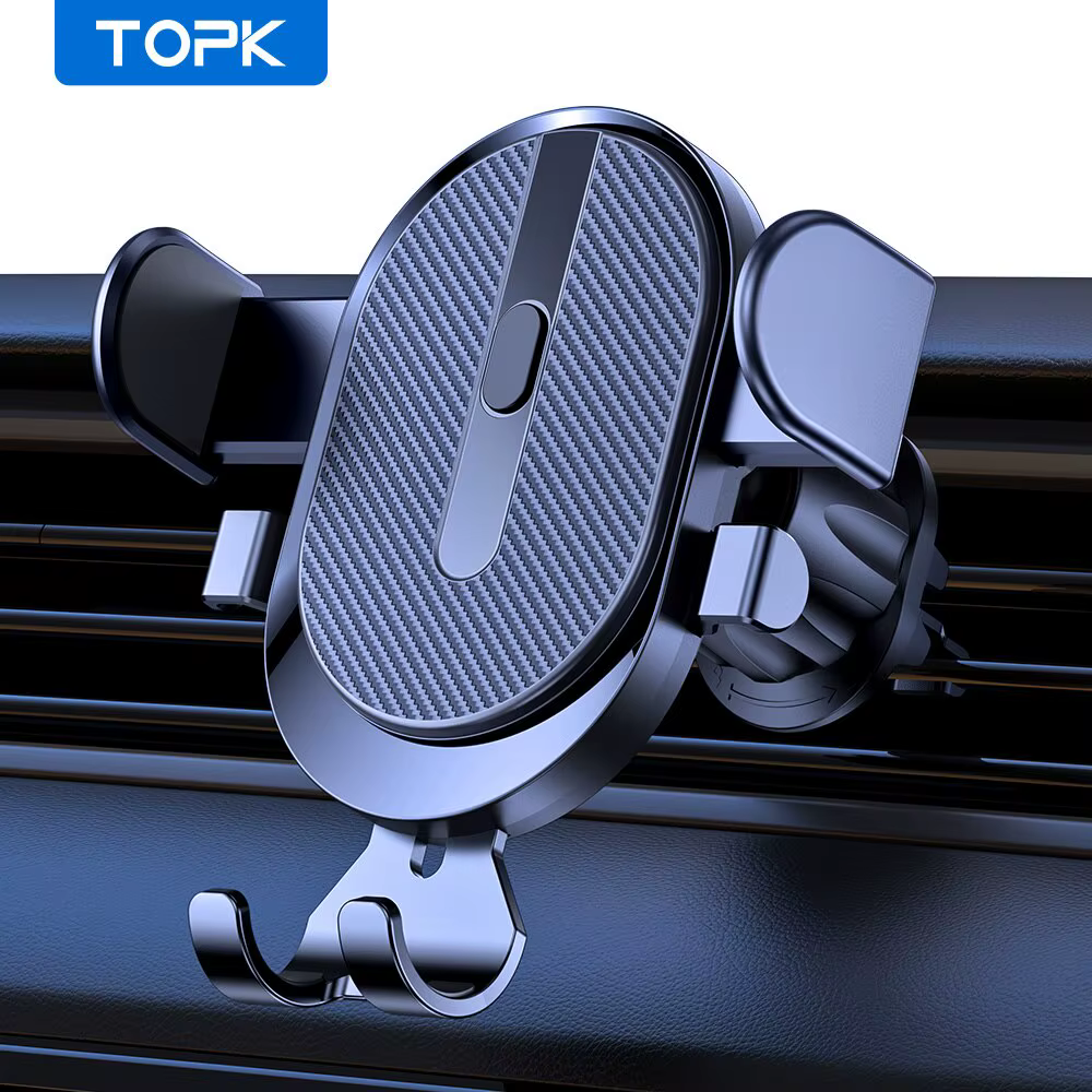 Support de téléphone pour voiture, TOPK 2023 mise à niveau, support de téléphone universel à verroui